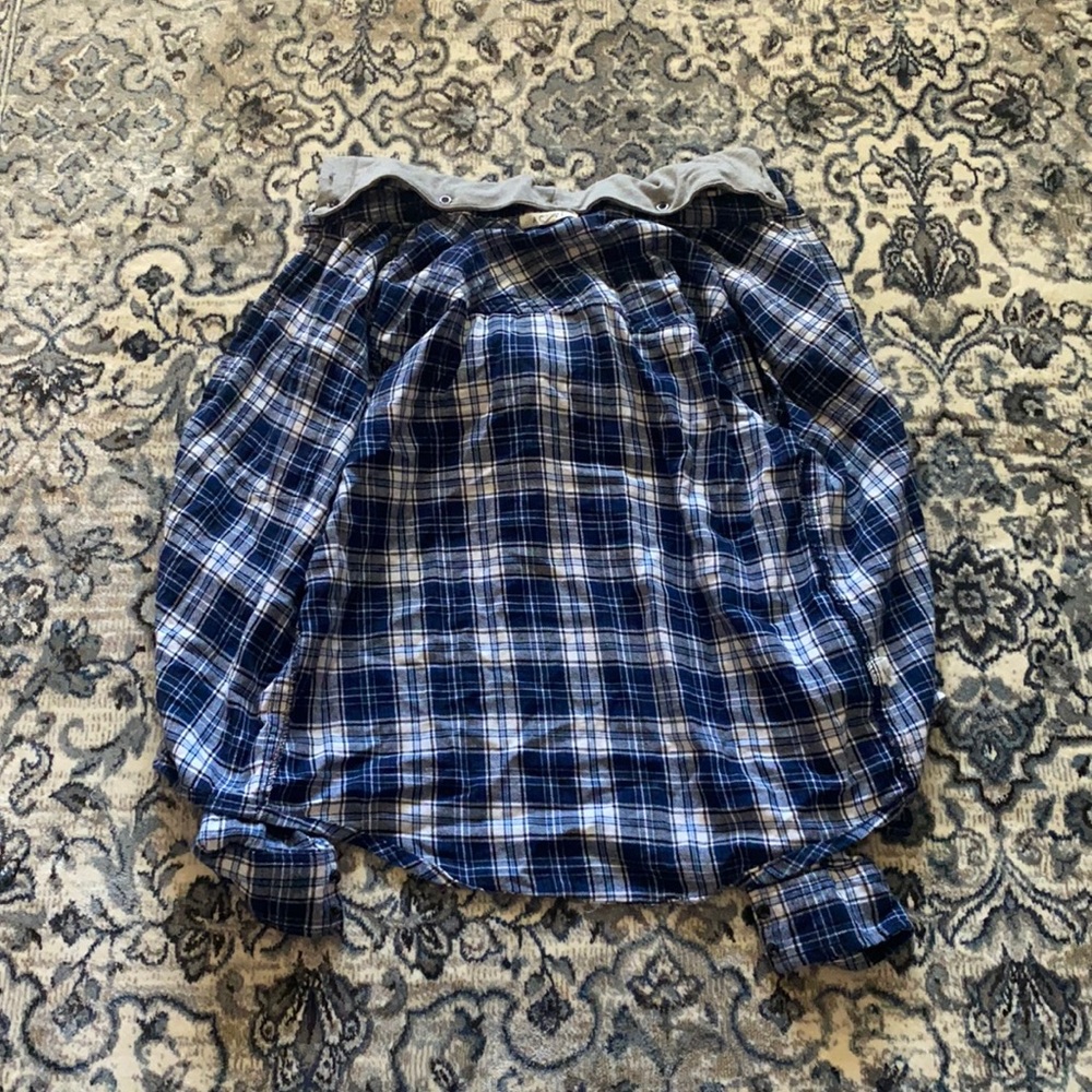 Plaid Flannel with hood